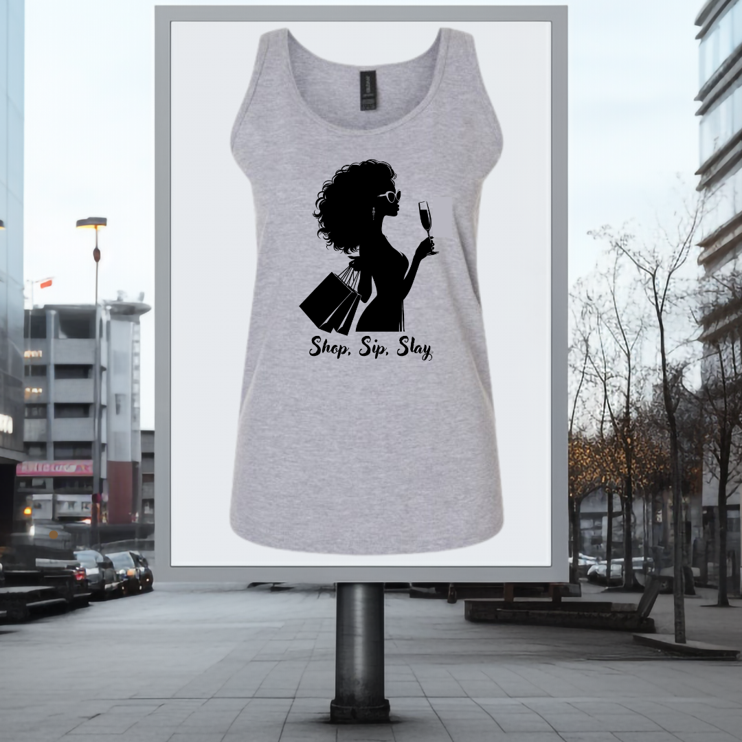 AC - Shop Sip Slay Tank Top